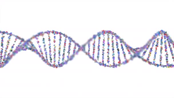 Síndrome Genético Trastorno Genético Ilustración Del Concepto Ciencia Molécula Colorida — Vídeo de stock