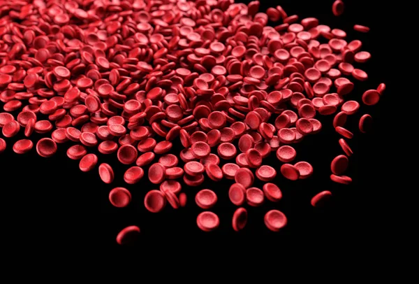 Cellule rosse del sangue o eritrociti — Foto Stock