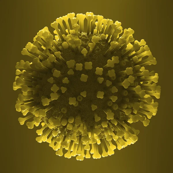 Vírus da gripe Influenzavirus Vírus da gripe — Fotografia de Stock