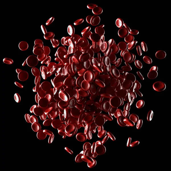 Red Blood Cells Clipping Path Included — Stock Photo, Image