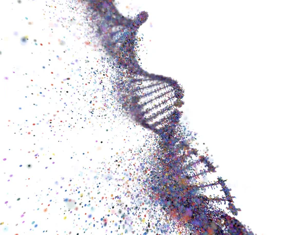 Trastorno genético Estructura de la molécula de ADN — Foto de Stock