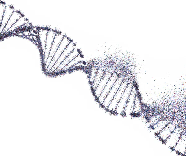 Struktura molekuly genetické poruchy DNA — Stock fotografie