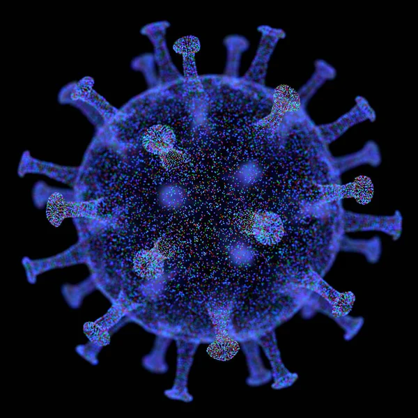 Conceptueel Illustratief Virus Afbeelding Van Een Virus Pathogeen Met Een — Stockfoto