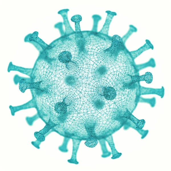 바이러스 Conceptual Illustrative Virus 일반적 바이러스 형태를 병원체의 이미지입니다 — 스톡 사진