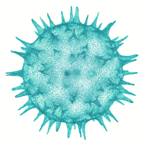 Virus Illustrativo Concettuale Immagine Virus Patogeno Con Una Forma Virale — Foto Stock