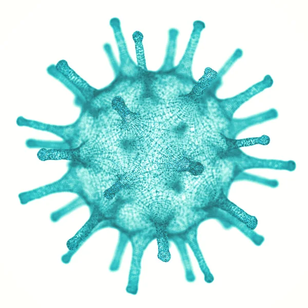 Virus Ilustrativo Conceptual Imagen Virus Patógeno Con Forma Virus Genérico —  Fotos de Stock