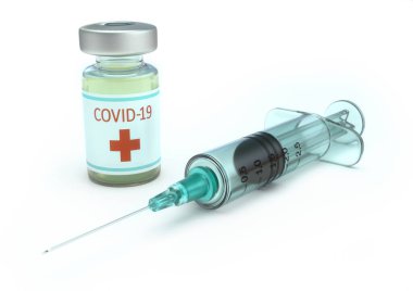 Covid-19, Coronavirus, 2019-nCoV, SARS-CoV-2 aşısının keşfi için kavramsal görüntü.