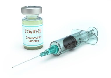 Covid-19, Coronavirus, 2019-nCoV, SARS-CoV-2 aşısının keşfi için kavramsal görüntü.