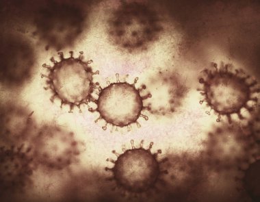 Viral yapı. Viral parçacık, bir protein kapağı ile çevrelenmiş nükleik asit çekirdeğinden (DNA veya RNA) oluşur. Kavramsal resimsel virüs.