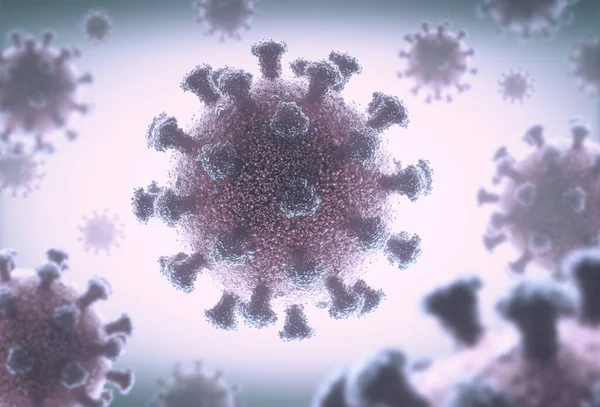 Coronavirus Pandemia Tutto Mondo Covid Concetto Proliferazione Delle Goccioline Aviotrasportate — Foto Stock