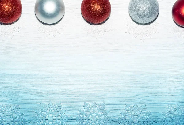 Neşeli Noel mavi arka planı.