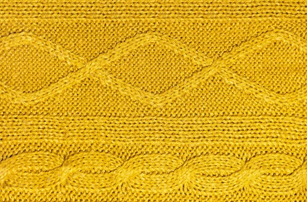 Grande sfondo di lana lavorato a maglia da filo blu. Vista dall'alto . — Foto Stock