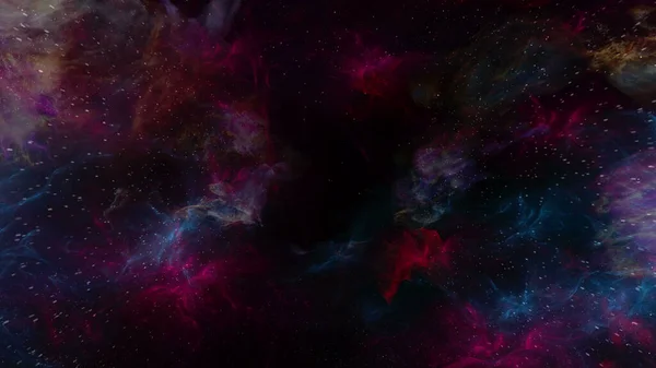 Uzay Bulutsusu Arkaplanı 3d Hazırlama