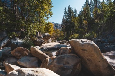 King 's Canyon Ulusal Parkı' ndaki muhteşem nehir manzarası.