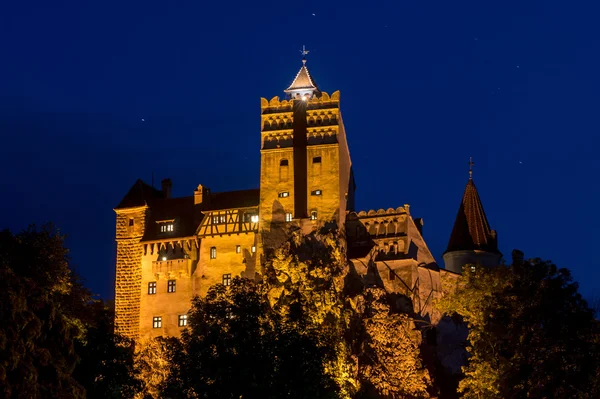 Geceleri Romanya'da kepek Drakula Şatosu