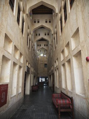 Katar 'da Doha' da Souq Waqif sokakları