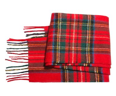 Bir kafes içinde kırmızı eşarp