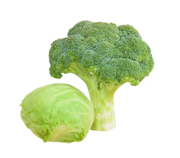 Broccoli och sallad ”isberg" — Stockfoto