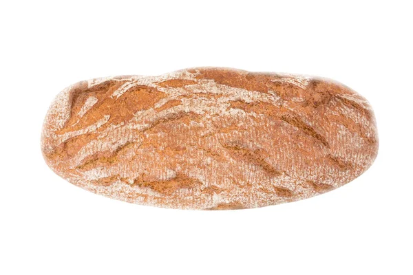 Whole Rye Bread White Background Horizontal Format — Stock Photo, Image