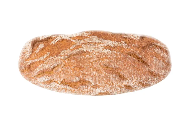 Roggenvollkornbrot Auf Weißem Hintergrund Querformat Stockbild