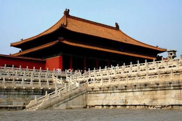 Beijing, China: Salón de la Armonía Suprema en Ciudad Prohibida — Foto de Stock