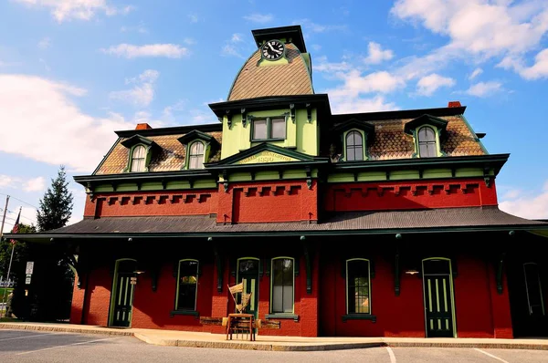 Benningon,Vermont: 1880 N.Bennington Railway Station — Stock Photo, Image