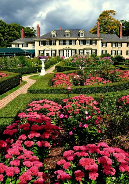 Manchester Village, Vt: Hildene a formální zahrady — Stock fotografie