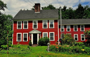 Jaffrey Merkezi, Nh: 1784 Colonial ev