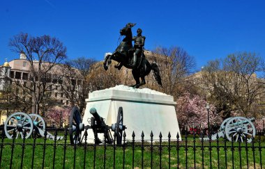 Washington, Dc: Jackson Equestrian heykel Lafayette Parkı