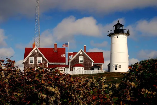 Woods Hole,MA: Nobska Lighthouse — Stock Photo, Image