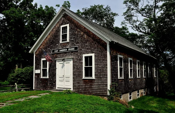 Doğu sandviç, Ma: 1889 E. sandviç Grange Hall — Stok fotoğraf