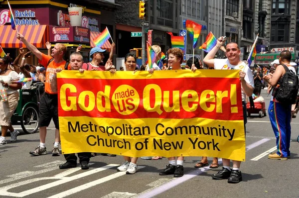 NYC Gy Pride Parade – stockfoto