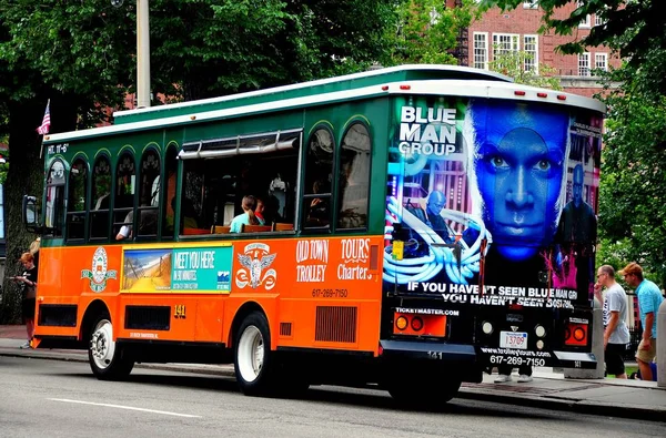 Boston, Ma: Oude stad trolleybus — Stockfoto