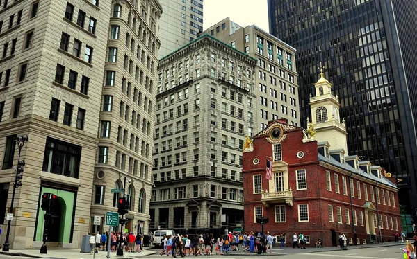 Boston, Ma: 1713 Old State House — Zdjęcie stockowe
