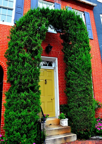 Baltimore, Md: 18 století federální Hill Home — Stock fotografie