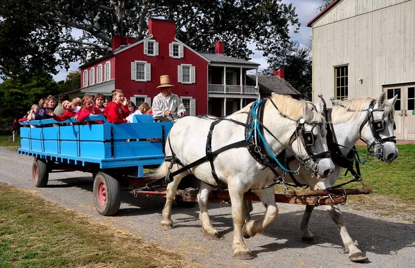 Lancaster, Pa: Häst och vagn — Stockfoto