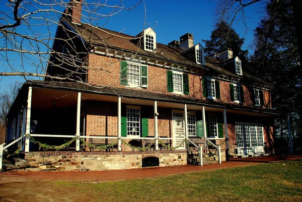 Kennett Square, Pensylwania: 1730 Pierce-Dupont Mansion — Zdjęcie stockowe