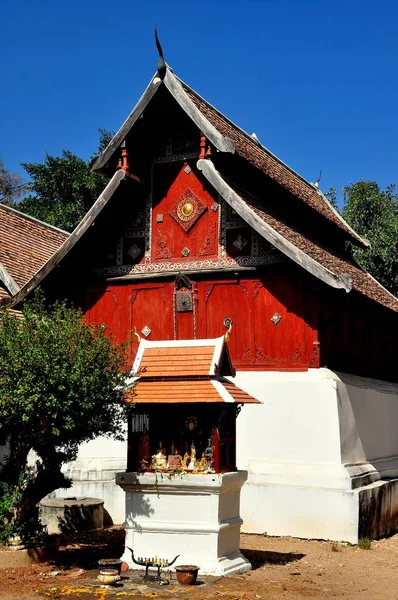 Lampang, Thailand: Depåbiblioteket på Wat — Stockfoto