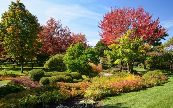 Montreal Botanical Garden in the autumn, Province of Quebec, CANADA.