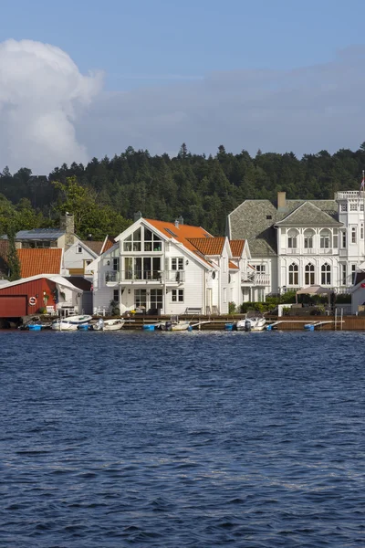 Gekleurde huizen in Mandal — Stockfoto