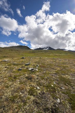 bulutlar ve Norveç dağlarında