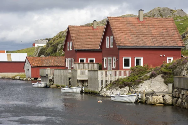 Häuser in eirersund fyr — Stockfoto