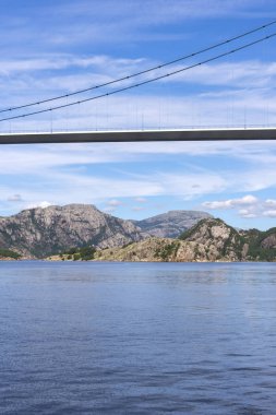 Norveç'te Lysefjord Brcke Köprüsü