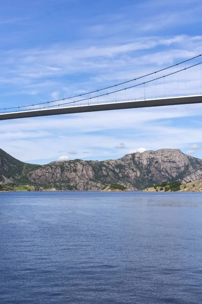 노르웨이에서 Lysefjord Brcke 다리 — 스톡 사진