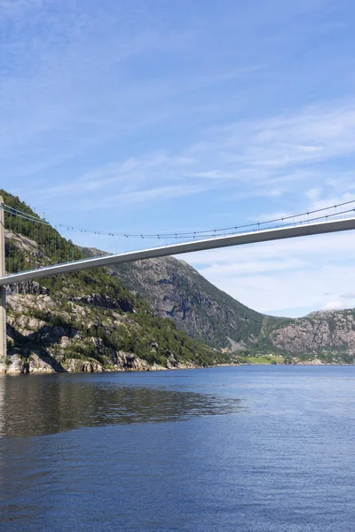 Lysefjord Brcke puente en Noruega — Foto de Stock
