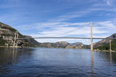 Norveç'te Lysefjord Brucke Köprüsü