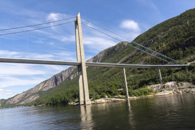Norveç'te Lysefjord Brucke Köprüsü