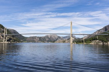 Norveç'te Lysefjord Brucke Köprüsü