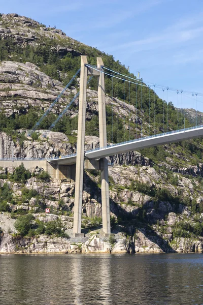 Lysefjord Brücke brug in Noorwegen — Stockfoto