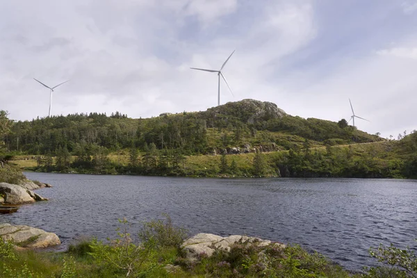 Windturbines in Noorwegen — Stockfoto